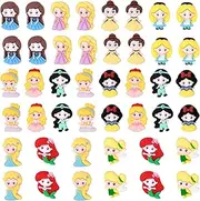 Honbay 44PCS Cartoon Princesses Flatback Resin Charms Cute Sweet Slime Charms Pretty Princesses Resin Embellishments Cartoon Mermaid Resin Cabochons Decoration Accessories - 11 Styles