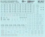Microscale MC-5017 HO Pullman Standard PS Covered Hopper 4750 Data Black Decals