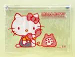 【震撼精品百貨】凱蒂貓_HELLO KITTY~日本SANRIO三麗鷗 KITTY 透明拉鍊收納袋/化妝袋-打電話#04500