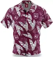 QLD Maroons NRL Paradise Polo Shirt Sizes S-5XL BNWT