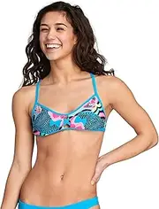 [Speedo] Women’s Swimsuit Top Bikini Endurance Lite Tie Back Print