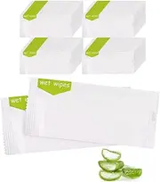 Hipruict Individual Hand Wipes, 100 Packs Individual Wet Wipes, Quickly Cleaning Our Hands, Individually Wrapped Bulk Large Wet Wipes, Suitable for Restaurants, Weddings and Barbeques