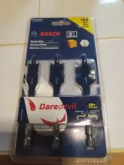 BOSCH DAREDEVIL DSBS5003 3PC SPADE BIT SET 5/8", 3/4", 1" IMPACT TOUGH NEW