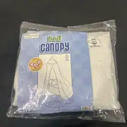 One Size Fits Most. Bed Canopy White New W Tags
