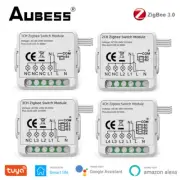 Tuya ZigBee 3.0 Switch Module, Smart DIY Breaker 1 2 3 4 Gang Supports 2 Way Con