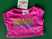 Build a Bear Clothing - Beach Please T-Shirt - NEW