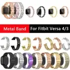 Strap For Fitbit Versa 4/3/Sense 2/Sense Band Watch Bracelet Stainless Steel