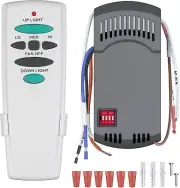 Universal Ceiling Fan Remote Control Kit with up down Light for Hampton Bay Harb