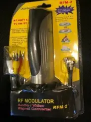 Quantum FX RFM-2 RF Modulator Audio / Video Signal Converter with 3' coaxial & 3