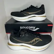 Saucony Women's Endorphin Speed 3 Running Shoe, Black/GOLD Size 9 Wide Womens