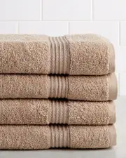 Superior Solid Soft 4pc Absorbent Bath Egyptian Cotton Towel Set
