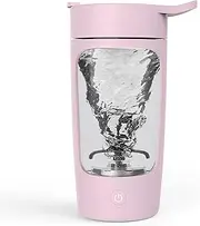 Electric Protein Shaker Bottle, 650ml Portable Mixer Cup/USB Rechargeable Shaker Cups for Shakes and Meal Replacements (Pink)