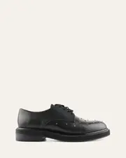 IKER LACE UPS BLACK LEATHER