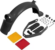 Rear Back Fender Mudguard Metal Bracket with Gap Cover Pad, for Xiaomi, M365 Pro Pro 2 Electric Scooter 8.5 10 Inch Tire Wheel Skateboard Mudguard(Black)