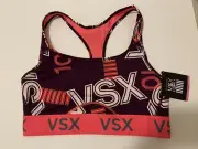 Victoria's Secret The Player Racerback Sport Bra - Grape Soda Size Medium NWT