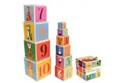 Rex London: Colourful Creatures Stacking Blocks (Set of 10)