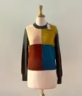 Women's GORMAN 100% Merino Multicoloured Wool Jumper, Size 10 NWT