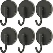 6 Pcs Suction Cup Hooks Holds up to 11lbs, Durable Shower Suction Hanger for Shower, Bathroom, Kitchens, Hanging Towels, Robe, Mounting on Glass Shower Doors, Tile, Mirrors