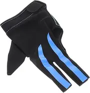 HANABASS Three Finger Billiard Glove Left Hand Pool Glove Wear Resistant and Breathable Design for Sports Stylish Striped Look Enhanced Grip for