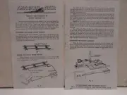 REPRO AMERICAN FLYER #M3757 INSTRUCTIONS FOR ROCKET LAUNCHER CAR