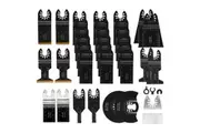 Oscillating Multi Tool Saw Blades Set 35 PCS Steel for Wood Plastic Metal Cutter Grinder Fit Fein Multimaster Dewalt Ryobi Porter Rockwell Hitachi