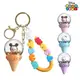 韓國 迪士尼 漂浮水晶球 冰淇淋│鑰匙圈 吊飾 掛飾 提繩飾品