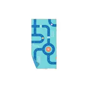 Quut Playtowels Kids/Children Play/Bath Towel Rect 140x70cm Medium Road 6m+