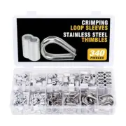 Aluminum Sleeve Wire Crimp Sleeve Wire Ferrules Cord Lock Cable Stoppers Crimp