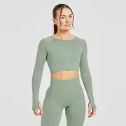 AYBL Empower Seamless Long Sleeve Crop Top