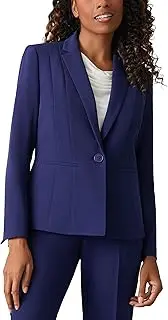 [Kasper] Women's 1 Button Panel Seamed Jacket W/ 2 Slit