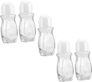 FOYTOKI 5Pcs Portable Essential Oil Roll Bottle Aromatherapy Containers for Home Use Refillable Empty Oil Bottles with Random Colored Caps
