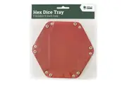 Let's Play Games Hex Dice Tray 6" Red