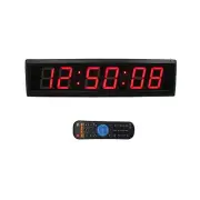 LED Countdown Clock/Up Digital Timer, 12/24-HourTime Clock, Stopwatch LED Wal...