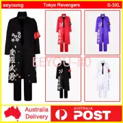 Unisex Tokyo Revengers Cosplay Costume Uniform Cape Halloween Party Outfits