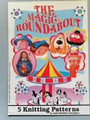 THE MAGIC ROUNDABOUT Intarsia Knitting Pattern, 5 designs, 22-44" - GARY KENNEDY