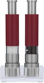 Sleek Manual Salt & Pepper Grinder Set - Dishwasher Safe & Mess-Free Design