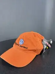 VW Volkswagen Flexfit Baseball Cap Hat Orange New With Tags