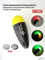 Sensitively LED Electric Streamlined Bullet Awa Abo Float night fishing Bobber