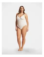[Decjuba] Rib Underwire One Piece in Cloud
