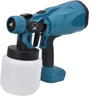 Paint Sprayer, 120W Battery Powered HVLP Electric Spray Gun, Automatic Portable Spray Paint Gun for Furniture, House Painting, Cabinets, Decks, Walls, Doors, DIY Projects