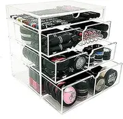 Vencer Acrylic Makeup Organizer Holder Box with 4 Removable Drawers VMO-016