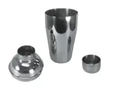 Spill-Stop 103-13 Deluxe Cocktail Drink Shaker Set, 3 Piece, 16oz Bartender Tool