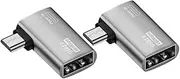 2 Pack OTG Adapter Replacement for Fire Stick Firestick Memory Expansion OTG Metal Host Converter with Power Compatible with Samsung Galaxy LG Phone Tablet Micro USB
