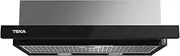 Teka CNL 6415 Semi Built-in (Pull Out) Cooker Hood Black 385 m³/h A - Cooker Hood (385 m³/h, Recirculation, D, 57 dB, 64 dB, Semi Built-in (Pull Out) Cooker Hood)