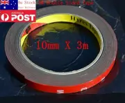 2 x Genuine 10MM X 3M Double Sided Car Automotive Foam Attachment Tape 3 Meter