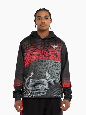 Essendon Bombers AFL Mens Indigenous Lightweight Hoody by Sporting House