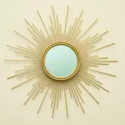 Sunburst Mirror, 24&Quote; Boho Mirror, Gold Sun Decorative