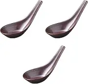 Set of 3 Iron Red Deep Mouth Tray [5.1 x 2.0 x 0.7 inches (12.9 x 5.1 x 1.9 cm) | Setomonohonpo