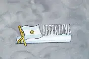 Patch Country Flag Sew On Iron On Jacket Shirt or Pants Argentina Color