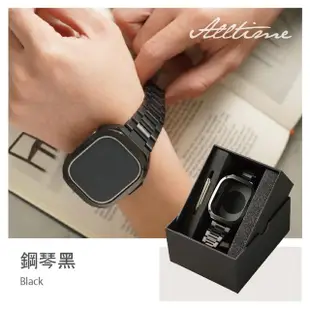 【ALL TIME 完全計時】Apple Watch Ultra 49mm 商務重量款不鏽鋼錶殼及錶帶套組